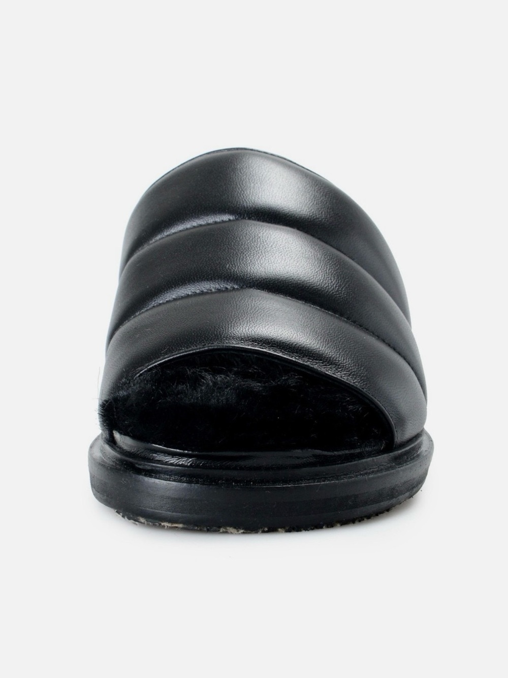 Marni Sandals, Black Leather Slides New with Tags - Picture 2 of 8